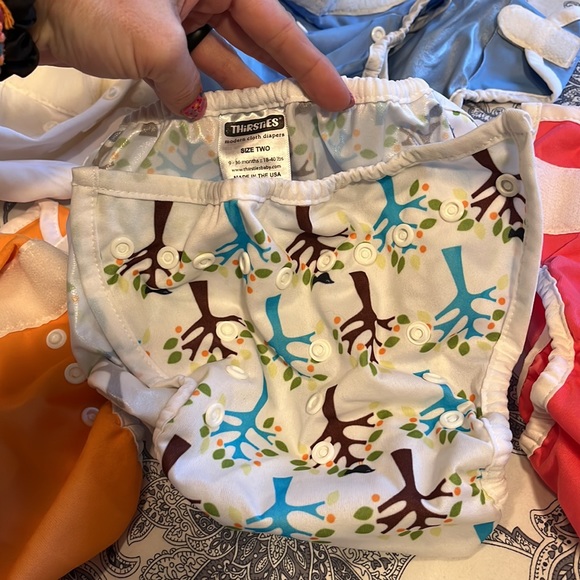 Thirsties cloth diaper set, size 2 - Picture 3 of 5